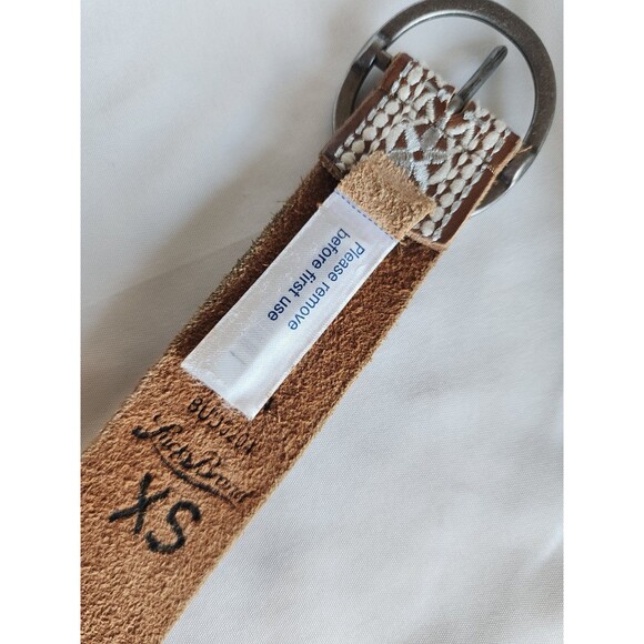 Lucky Brand Women’s Leather Belt XS Embroidered Boho Western Cowgirl - Picture 6 of 11
